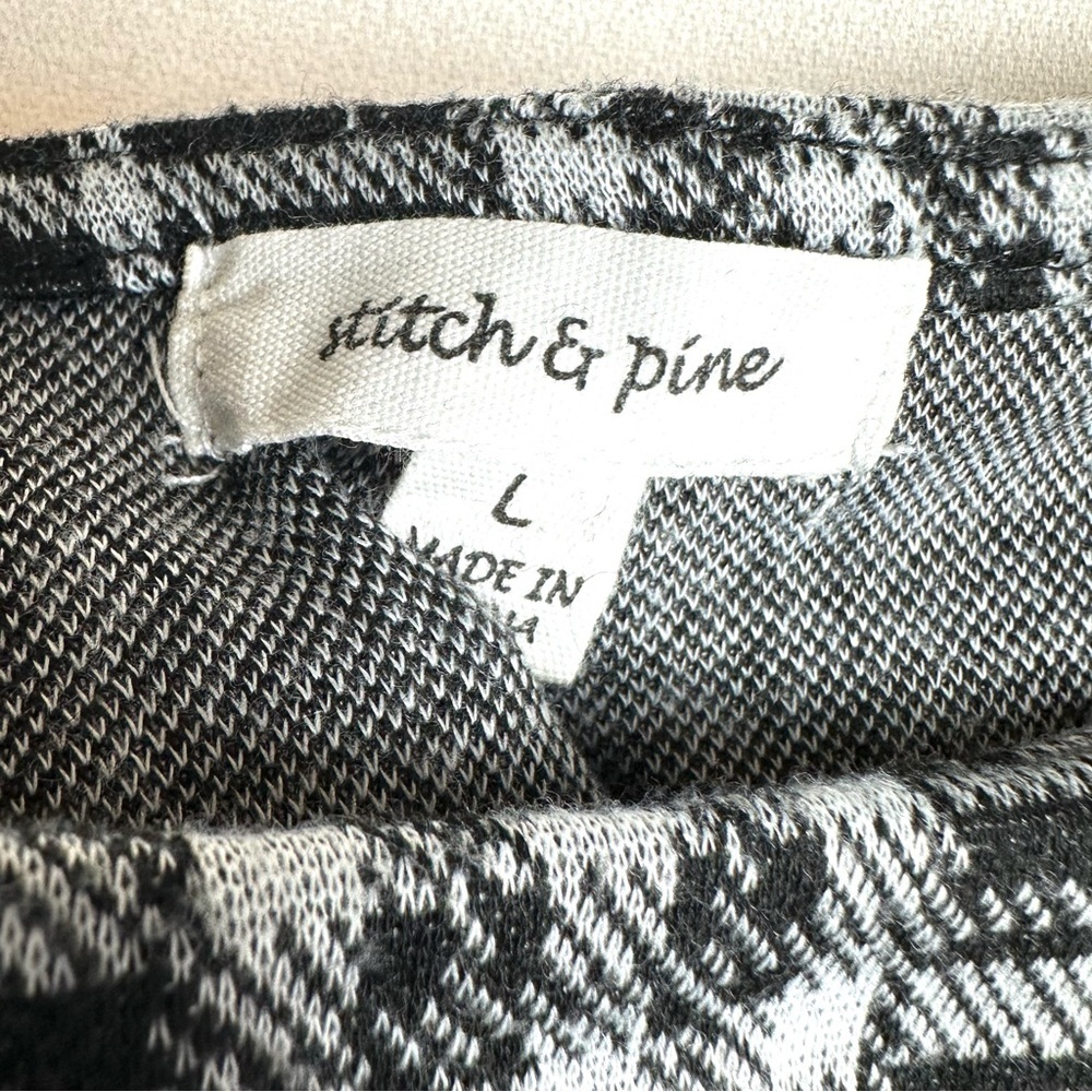 Stitch & Pine Plaid Stretch Empire Waist Jumper Mini Dress Preppy Academia - Picture 4 of 8